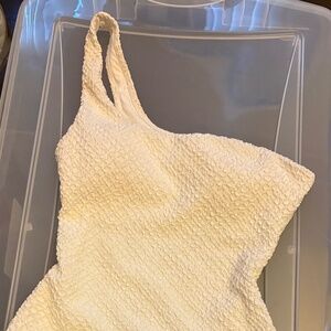 NWOT Mango Size Small Women's One-Piece Swimsuit, White